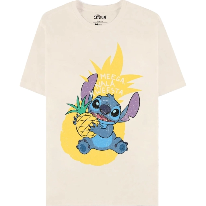 lilo & stitch - pineapple stitch - short sleeved t-shirt - s