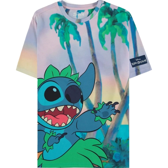 lilo & stitch - aop unisex short sleeved t-shirt -xs