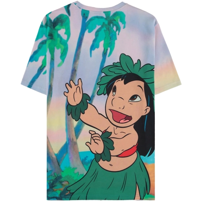 lilo & stitch - aop unisex short sleeved t-shirt -xs