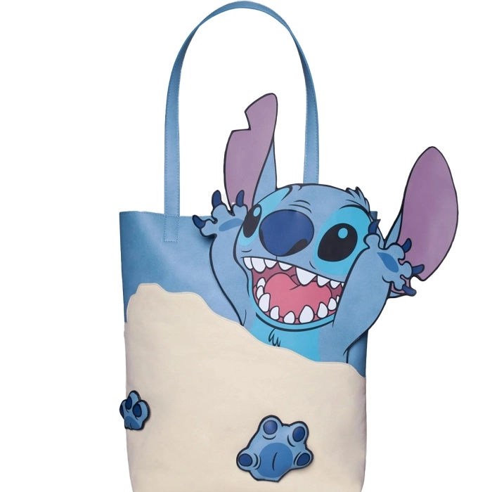 lilo & stitch - beach day stitch - novelty tote bag