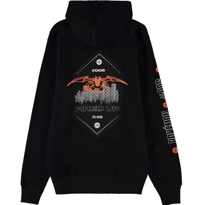 pokemon - charizard men's zipper hoodie - s