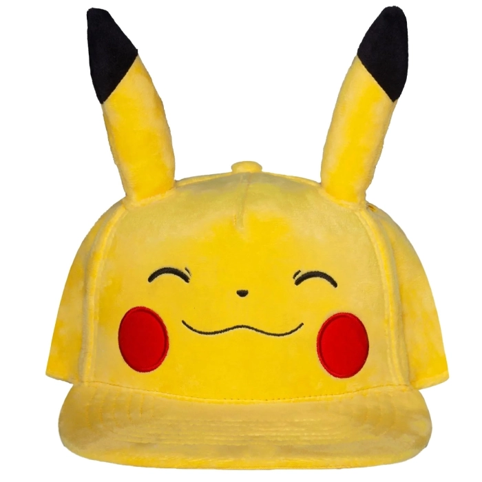 pokemon - smiling pikachu novelty cap