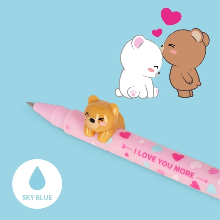 set di 2 penne gel - erasable pen - beary in love