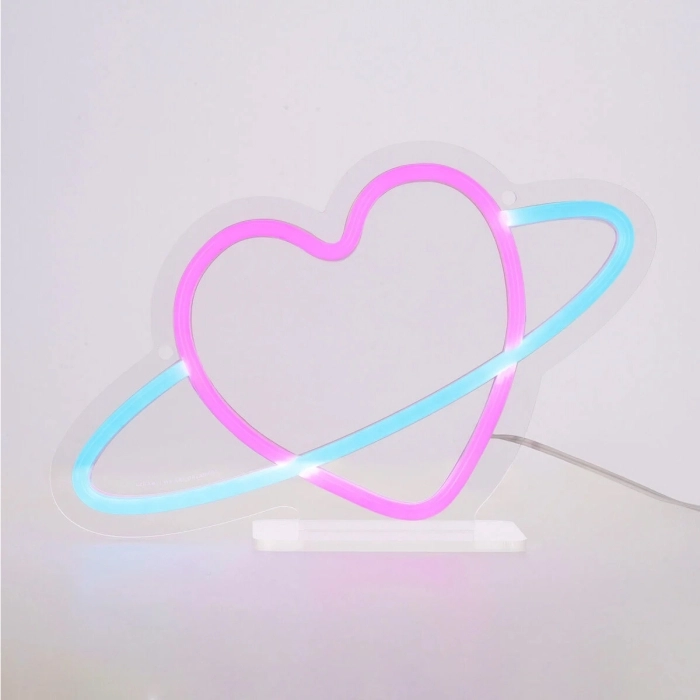 insegna luminosa led - it's a sign - planet heart