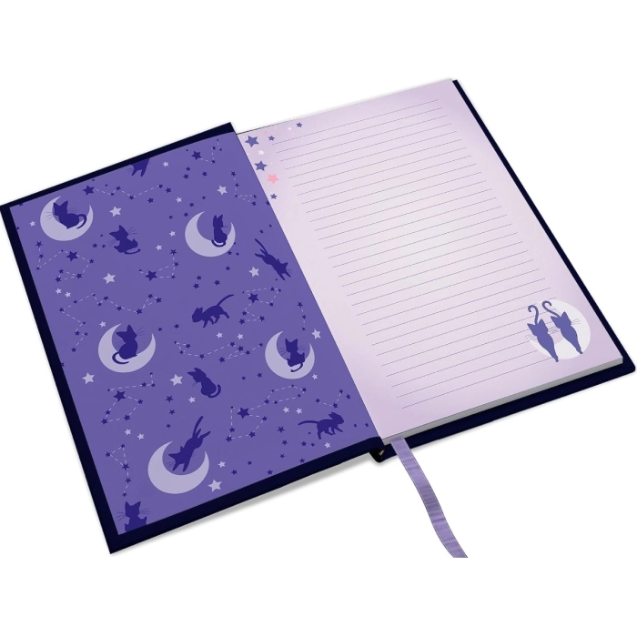 sailor moon - premium notebook a5 - luna & artemis