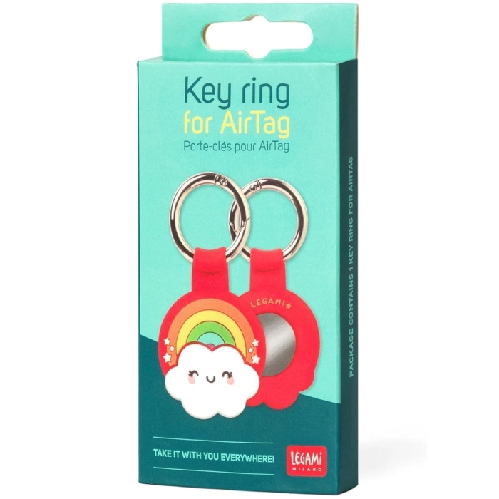 key ring for airtags - rainbow