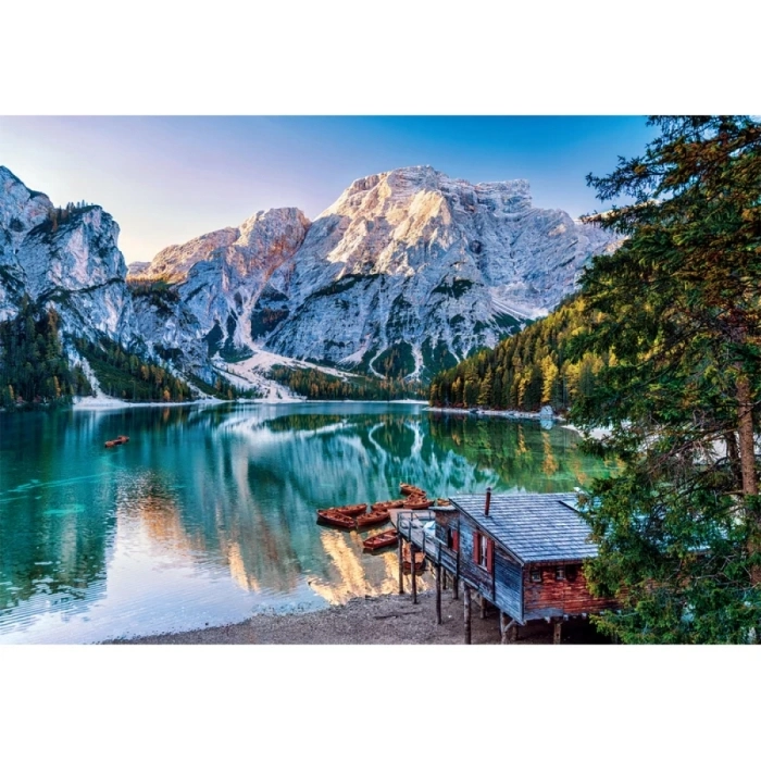 emerald lake braies - puzzle 1000 pezzi