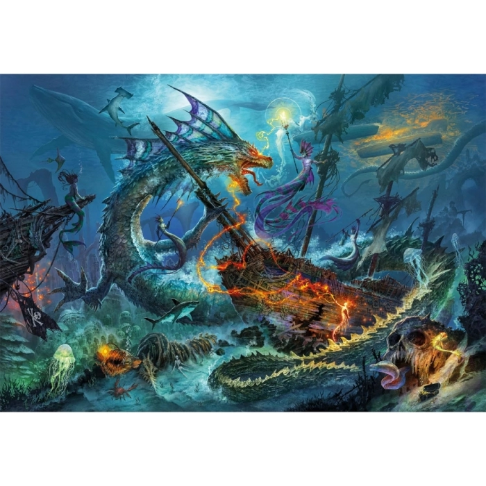 the underwater battle - puzzle 3000 pezzi