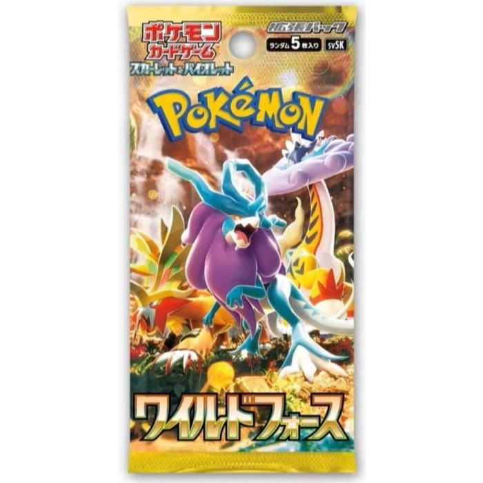 pokemon wild force sv5k - bustina singola 5 carte (jap)