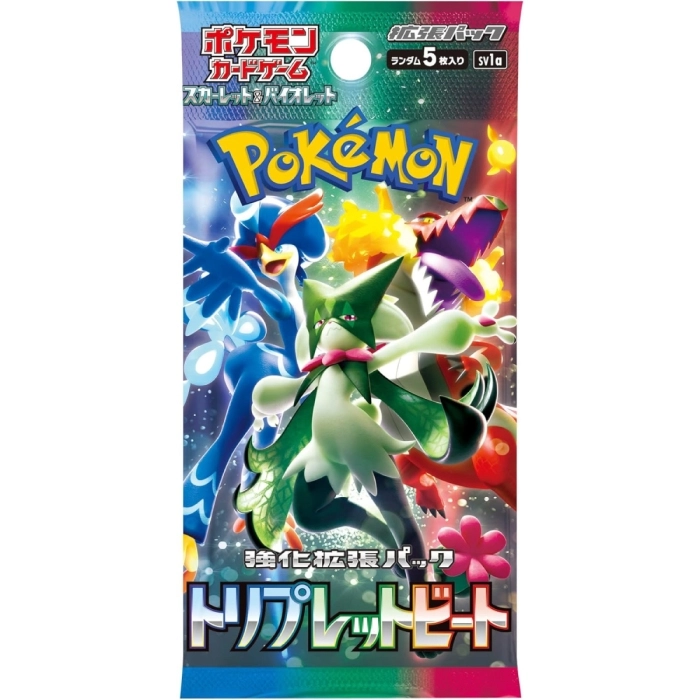 pokemon scarlet and violet triple beat sv1a - bustina singola 5 carte (jap)