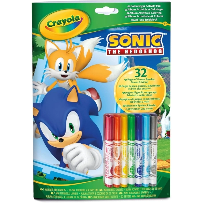 album da colorare - sonic