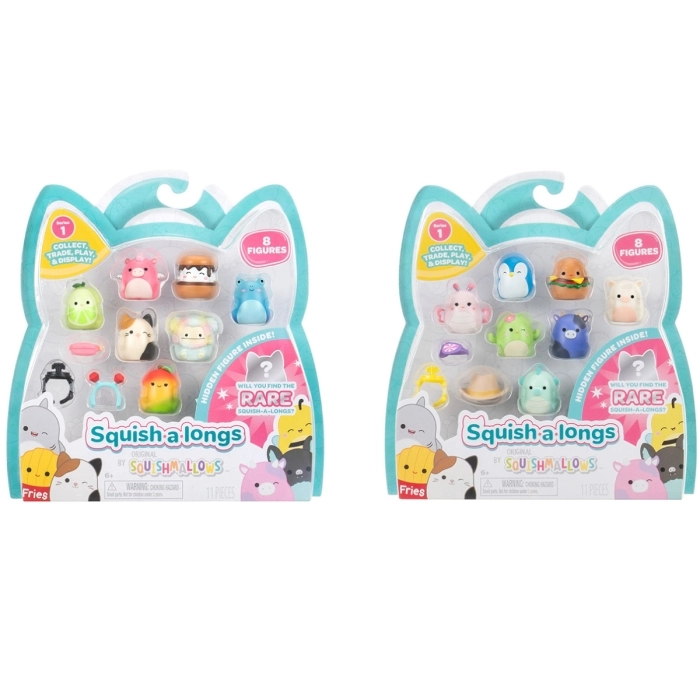 squish a longs - blister pack 8 personaggi e 2 accessori - modello assortito