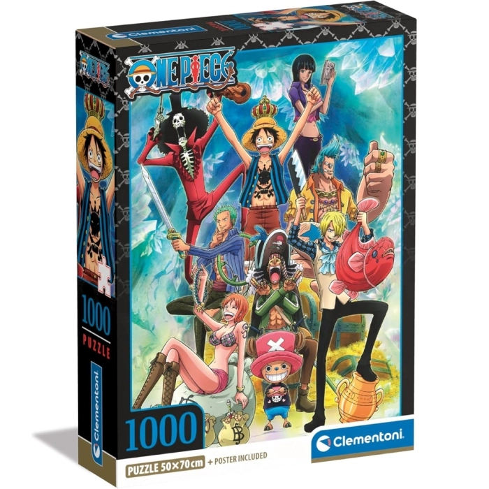 one piece - puzzle 1000 pezzi con poster