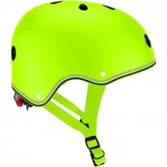 globber - caschetto primo light con luci xs/s (48-53cm) - verde lime