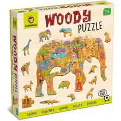 woody puzzle play set - la savana