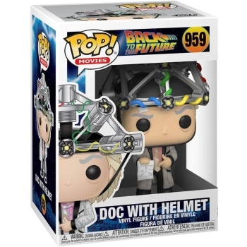 back to the future - doc with helmet 9cm - funko pop 959