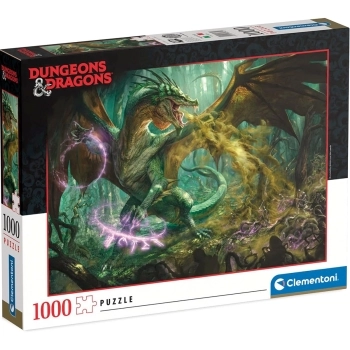 dungeons & dragons - drago verde - puzzle 1000 pezzi