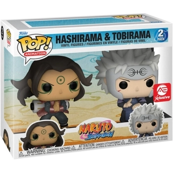 naruto shippuden - hashirama & tobirama 2-pack 9cm - funko pop rama