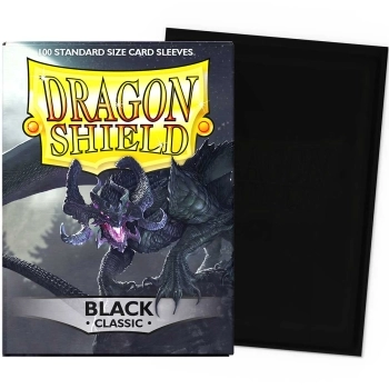 dragon shield standard sleeves - black classic (100 bustine protettive)