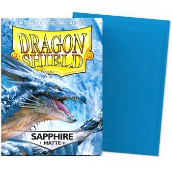 dragon shield standard sleeves - sapphire matte (100 bustine protettive)