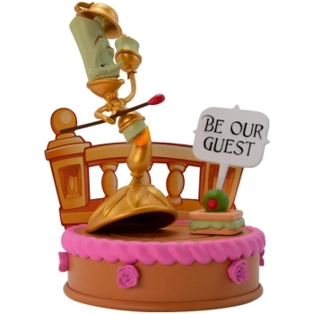 disney: la bella e la bestia - lumiere - statua 12cm