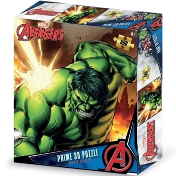 marvel avengers hulk - puzzle 3d 500 pezzi