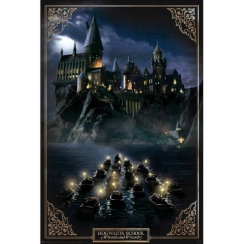 harry potter - poster maxi 91,5x61cm - castello di hogwarts