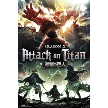 attack on titan - poster maxi 91,5x61cm - key art s2