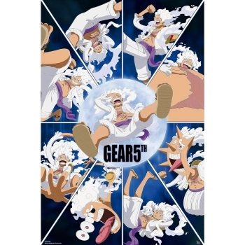 one piece - poster maxi 91,5x61cm - gear 5th looney