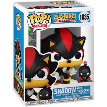 sonic the hedgehog - shadow with chao 9cm - funko pop 1035