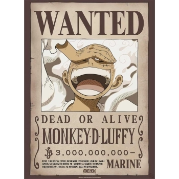 one piece - poster maxi 91,5x61cm - wanted luffy wano