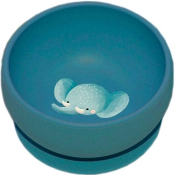 bowl in silicone con ventosa - elefante