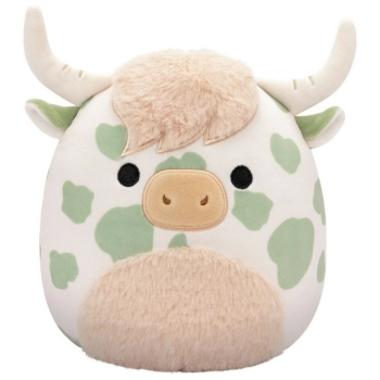 squishmallows - celestino la mucca maculata - peluche 20cm