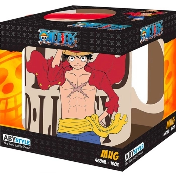 one piece - tazza 460ml - luffy & wanted
