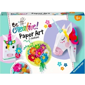 be creative! paper art - fiori e unicorni