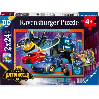 batwheels - puzzle 2x24 pezzi