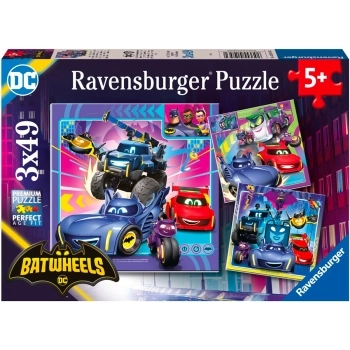 batwheels - puzzle 3x49 pezzi