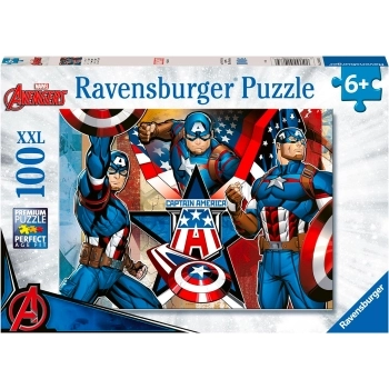 marvel - captain america - puzzle 100 pezzi xxl