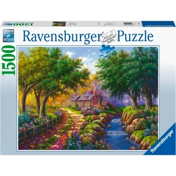 cottage lungo il fiume - puzzle 1500 pezzi