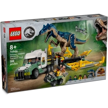 76966 - missione dinosauro: camion di trasporto dell’allosauro