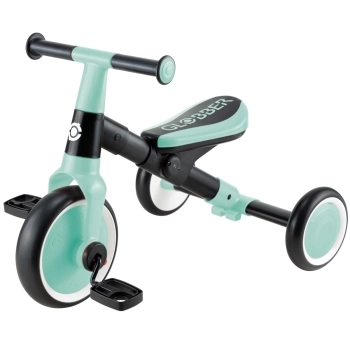 globber - learning trike - triciclo 2 in 1 - verde menta