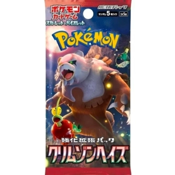 pokemon scarlet and violet crimson haze sv5a - bustina singola 5 carte (jap)