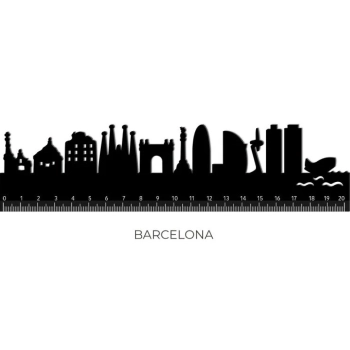 follow thw skyline - righello barcellona