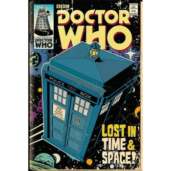 doctor who - poster maxi 91,5x61cm - tardis comic