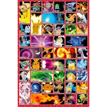 pokemon - poster maxi 91,5x61cm - mosse