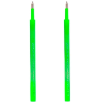 set di 2 refill per penna gel - lovely friends - neon green
