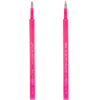 set di 2 refill per penna gel - lovely friends - neon pink