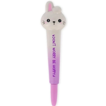 penna gel antistress - squeezies - bunny