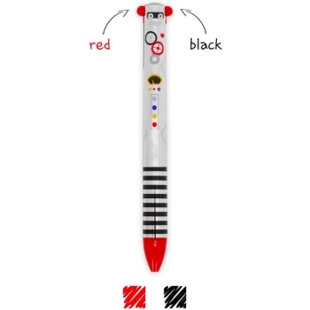 penna a due colori - click&clack - robot
