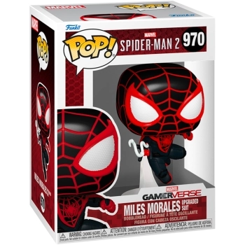 marvel: spider-man 2 - miles morales upgraded suit 9cm - funko pop 970